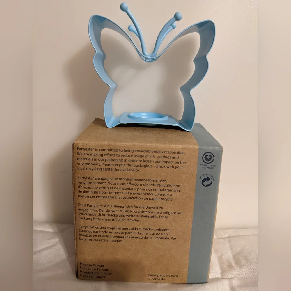 Partylite Butterfly Candle Holder Brand New